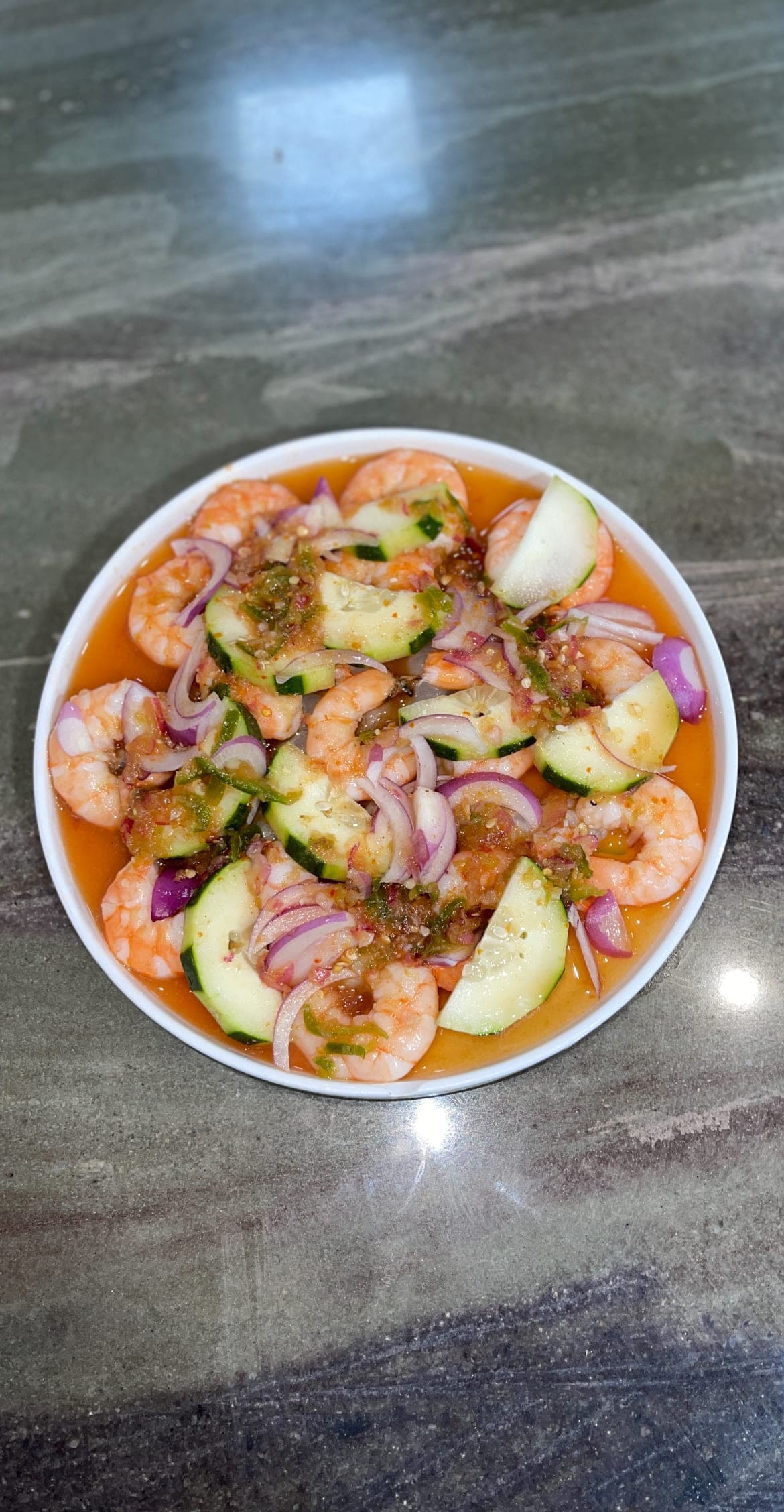 Aguachile Molcajeteado