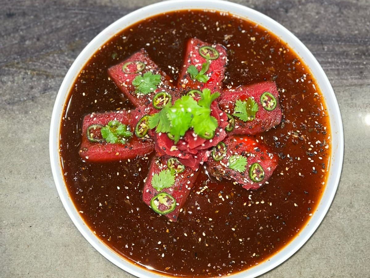 Aguachile de Atun Nikkei